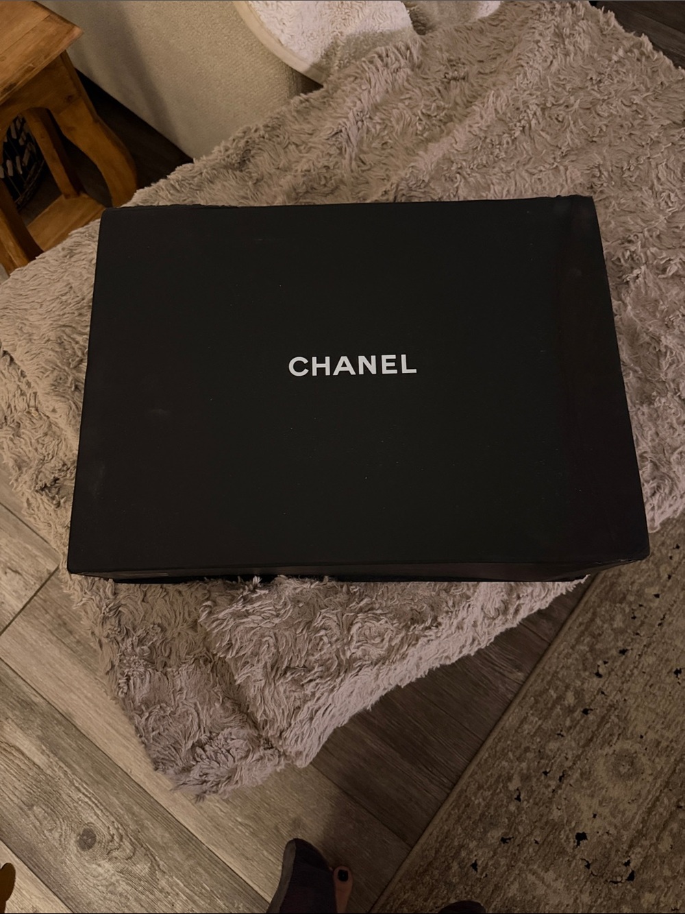 CHANEL Maxi flap Quilted Shoulder Bag in black denim‼️Read Description ‼️ - Picture 12 of 12